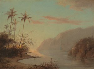 セントトーマスの小さな湾 作： Camille Jacob Pissarro